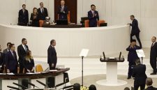 Presiden Prabowo Subianto saat berpidato di depan Parlemen Turki di Ankara. (Dok. Tim Media Prabowo)